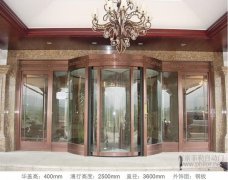 南京豪華兩(liǎng)翼自動旋轉門案例_南京甘泉湖度假酒店項目